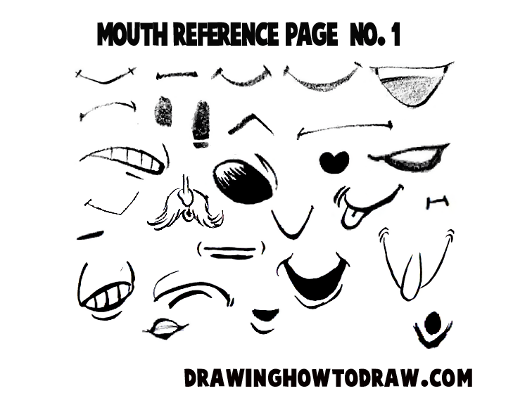 756x576 Drawing Cartoon Amp Illustrated Mouths Amp Lips Reference Sheets