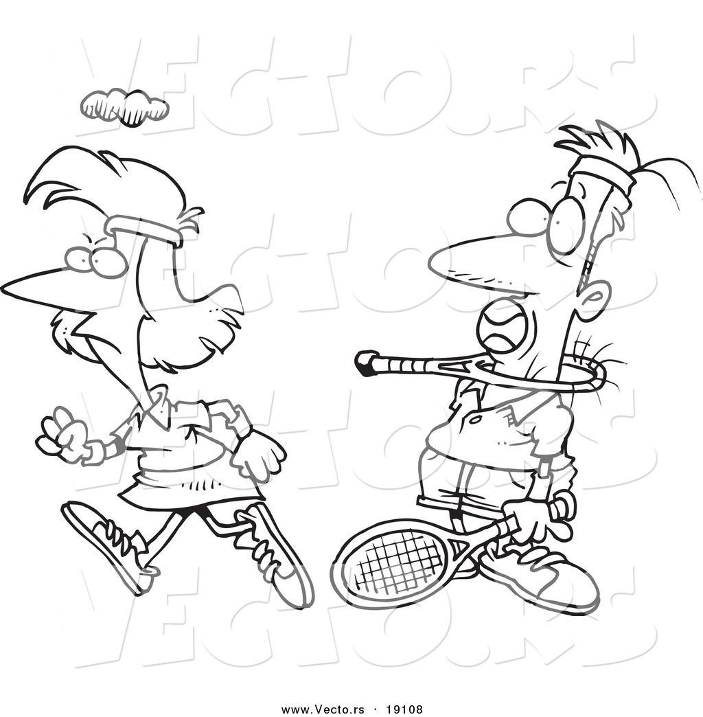 1024x1044 Vector Of A Cartoon Angry Woman Walking Away From Her Opponent