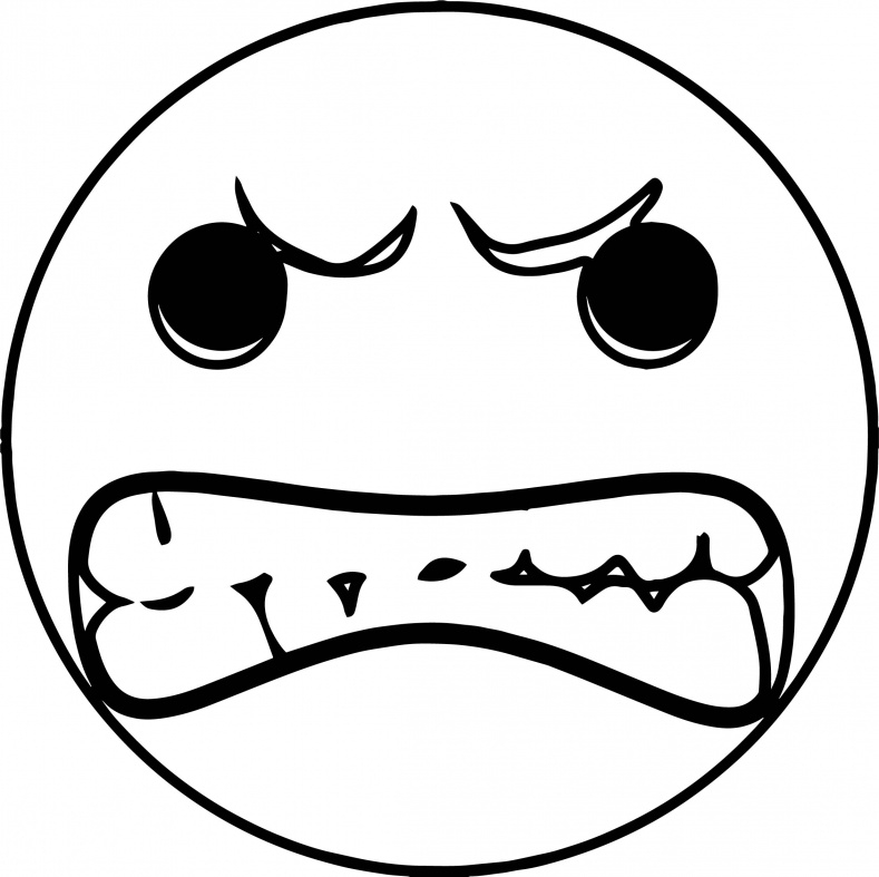 789x787 Angry Face Coloring Page Coloring Pages Ideas