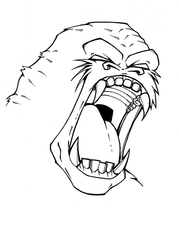 600x776 Angry Monkey By Icgreen