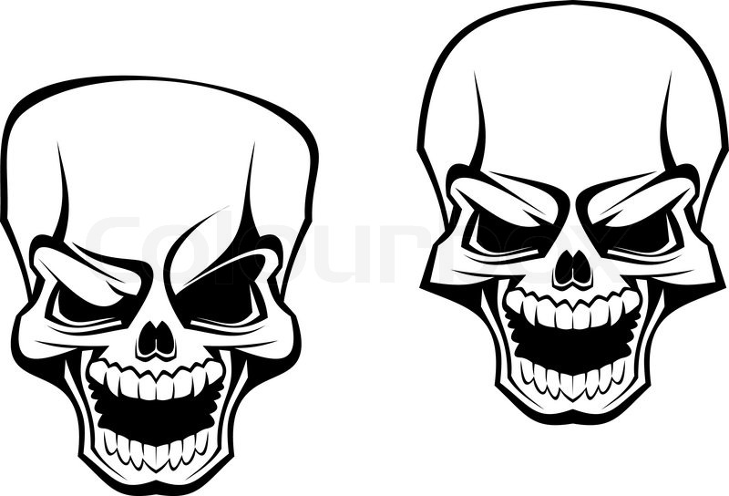 800x544 Danger Skull As A Warning Or Evil Concept Stock Vector Colourbox