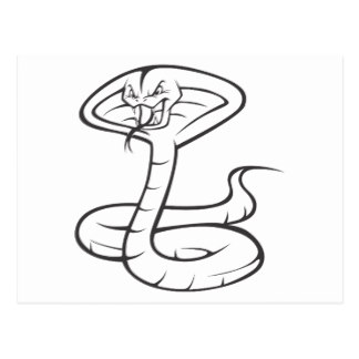 324x324 Angry Snake Postcards Zazzle