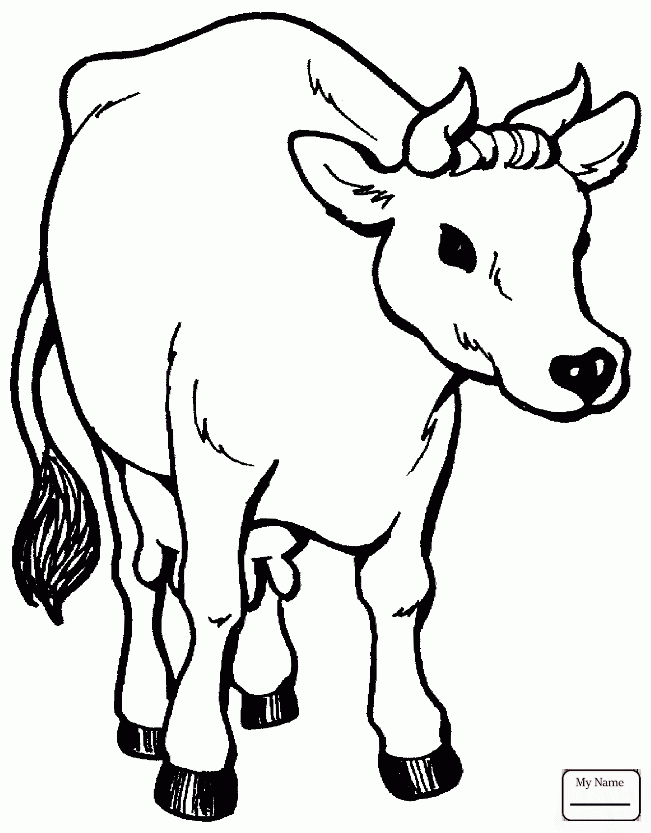 1326x1697 Coloring Pages Angus Bull Mammals Cattle
