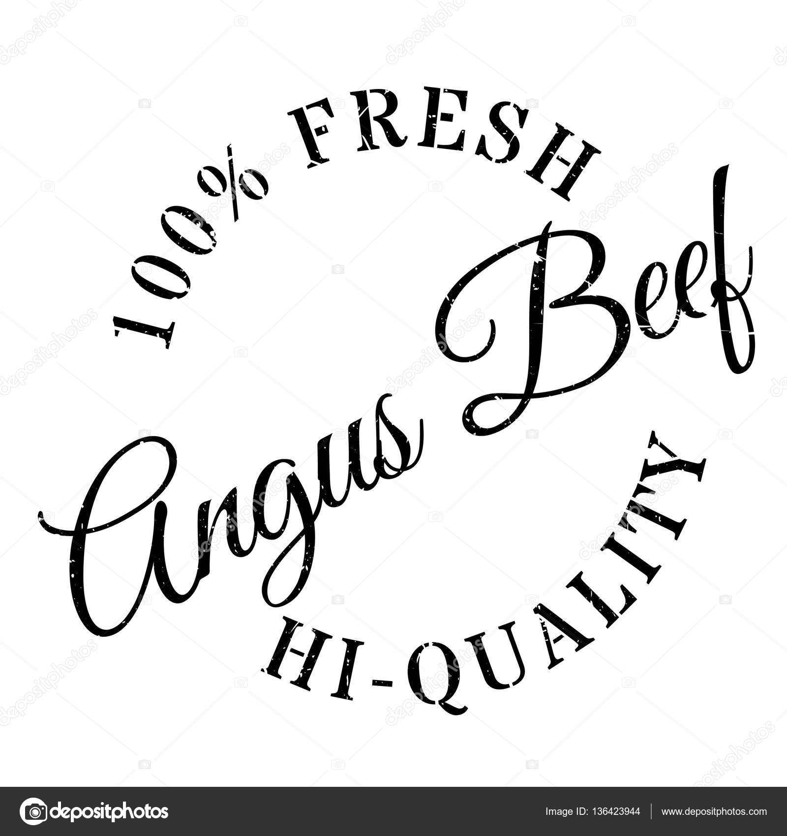 1600x1700 Angus Beef Stamp Stock Vector Lkeskinen0