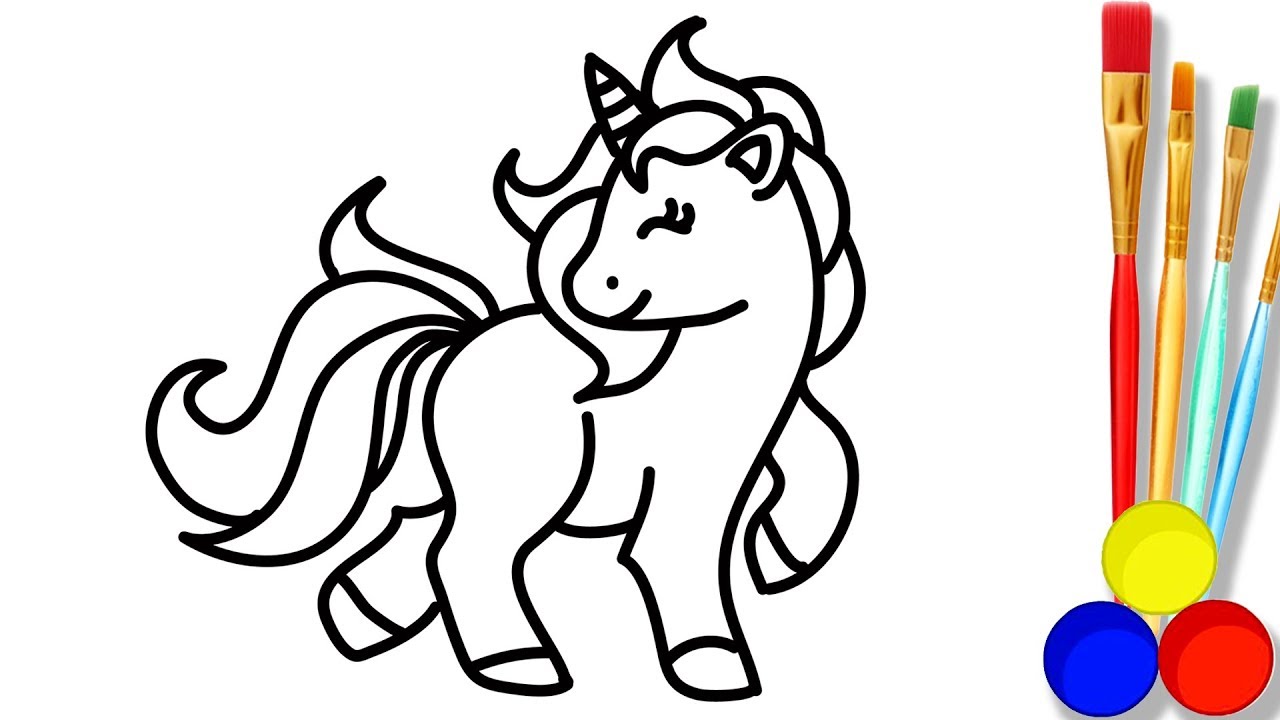 1280x720 Little Pony Drawing And Coloring For Kids How To Draw Cute