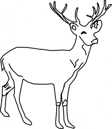 369x425 Clipart Of Animals In Black And White