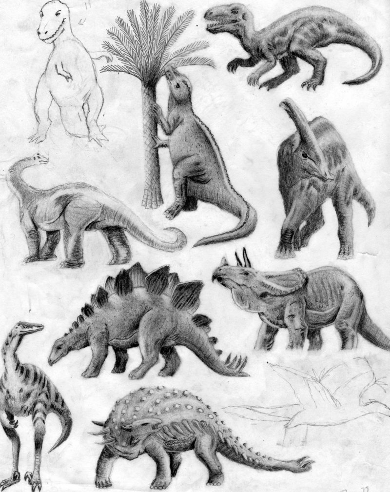 800x1009 Dinosaur Collage By Gigazelle