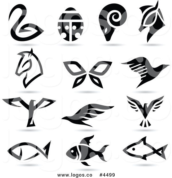 600x620 Royalty Free Collage Of Animal Logos By Cidepix