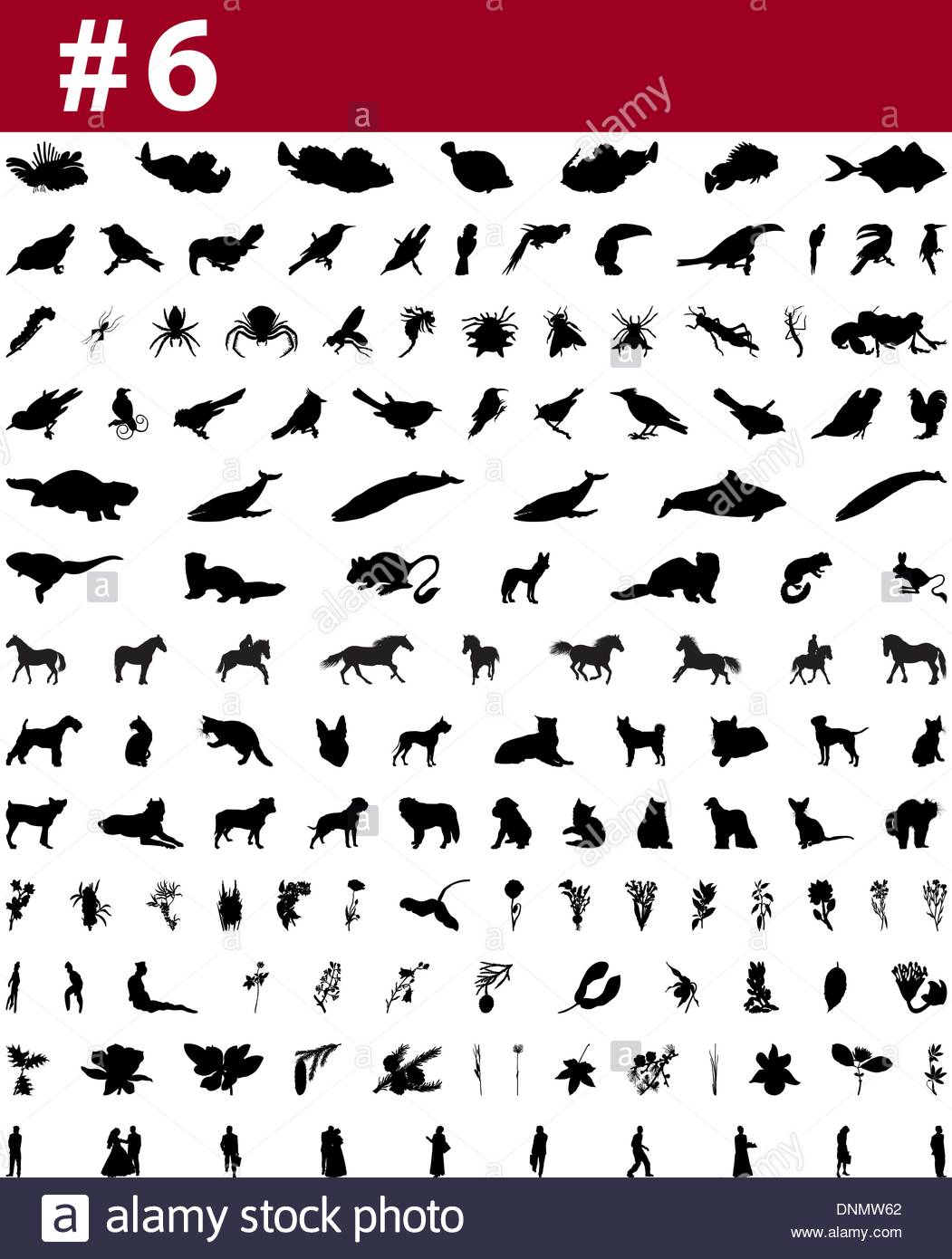 1051x1390 Big Collection Of Collage Vector Silhouettes Of People, Animals