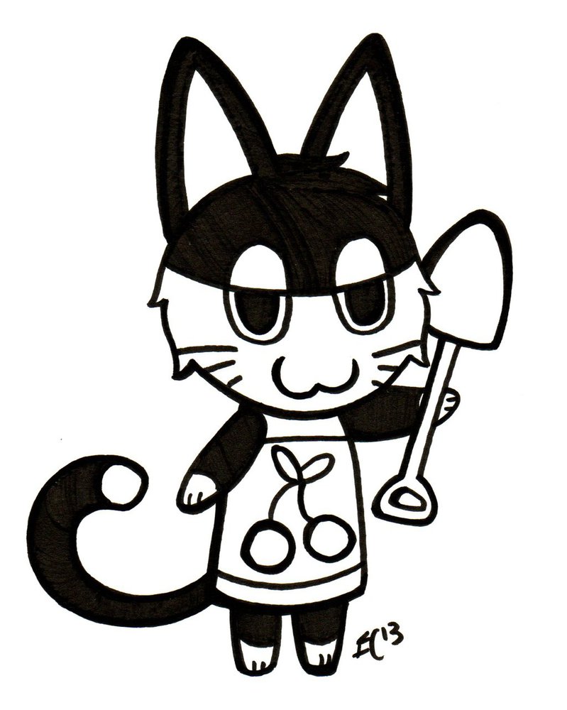 799x1000 Animal Crossing Punchy Lineart By Toastylynx