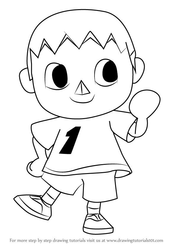 596x843 Learn How To Draw The Villager From Animal Crossing (Animal