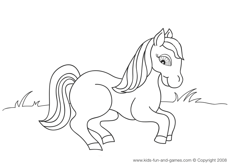 775x550 Cute Horse Coloring Pages Part Of The Farm Animal Printables