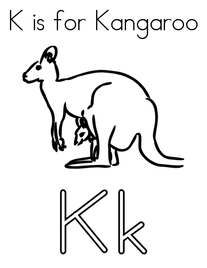 685x886 Drawn Kangaroo For Kid Animal