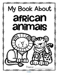 236x305 African Animals Downloadable Pdf Coloring And Handwriting Copywork