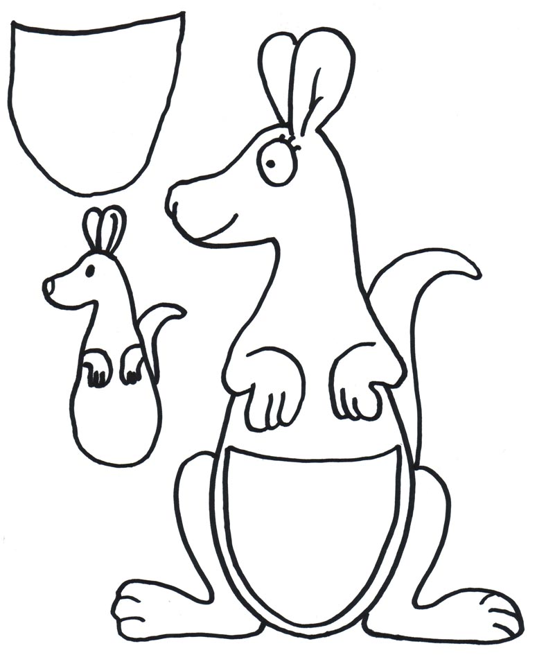 775x945 Drawn Kangaroo For Kid Animal