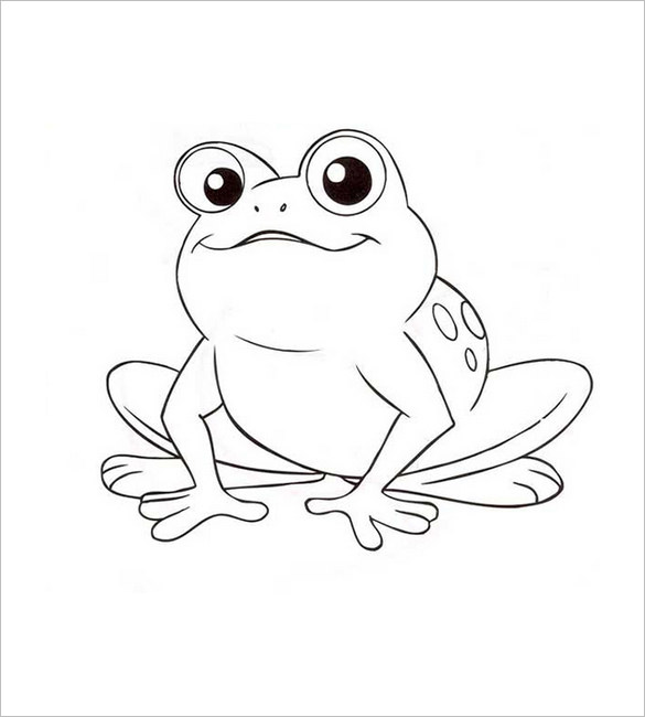 585x650 Frog Printable Frog Template Animal Templates Free Premium