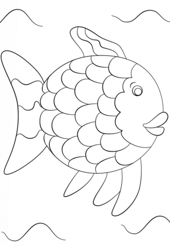 333x480 Rainbow Fish Template Coloring Page Free Printable Coloring Pages