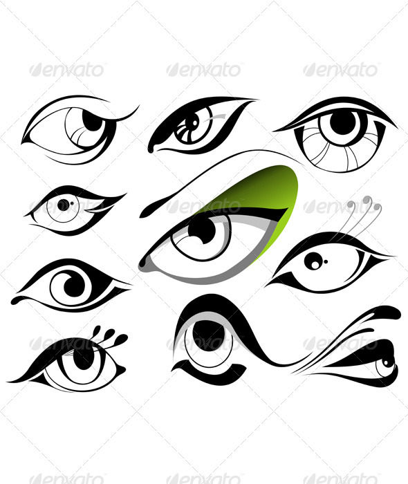 590x700 Eyes Vector By Ksyxa Graphicriver
