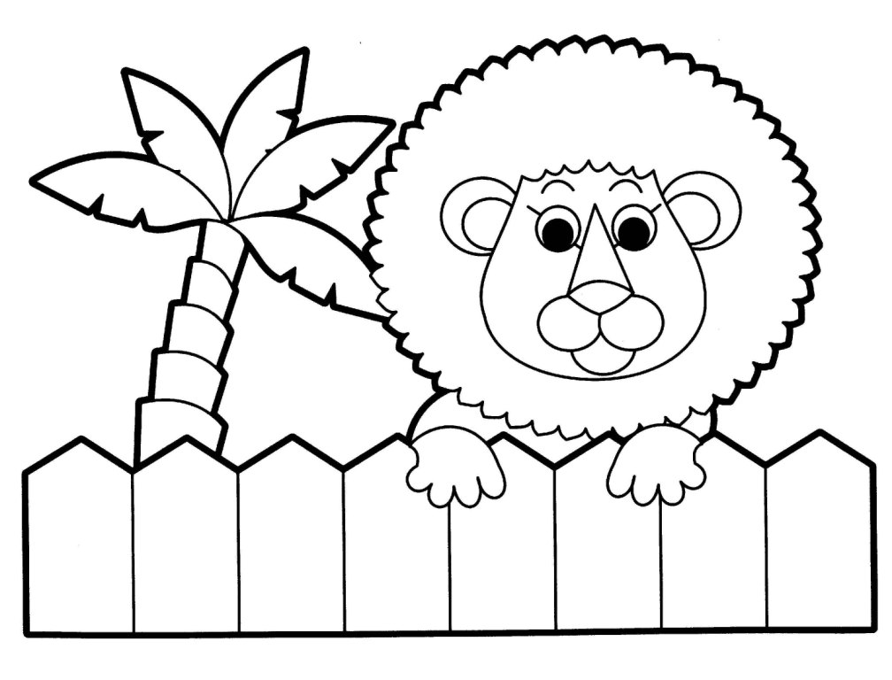 1008x768 Printable Farm Animal Coloring Pages