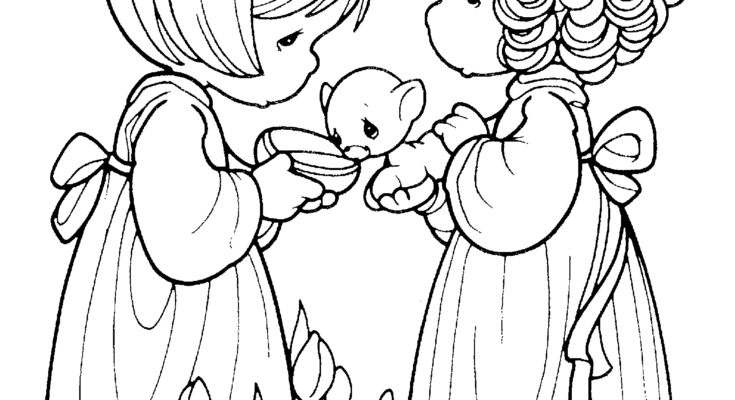 735x400 Animal Coloring Fun Animal Coloring Page Precious Moment Fun