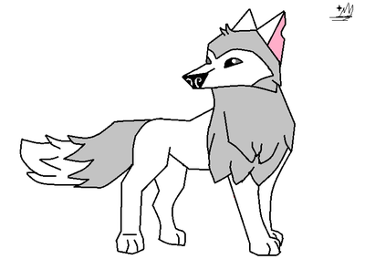 400x284 Animal Jam Artic Wolf Lineart By Rainy911