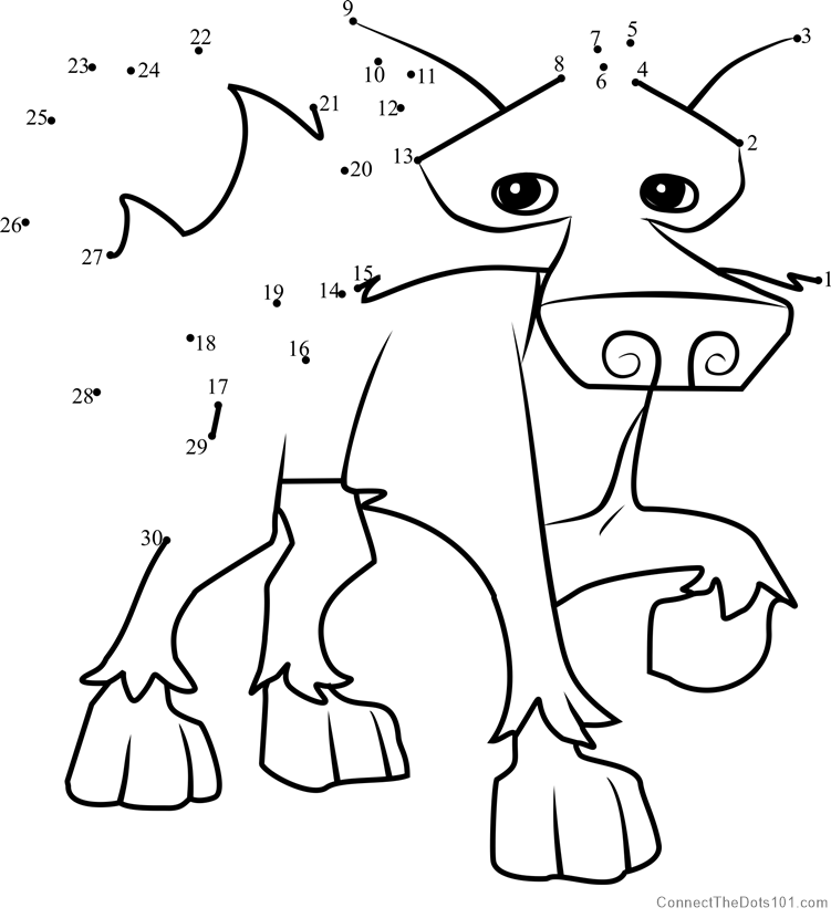 751x830 Wolf Animal Jam Dot To Dot Printable Worksheet