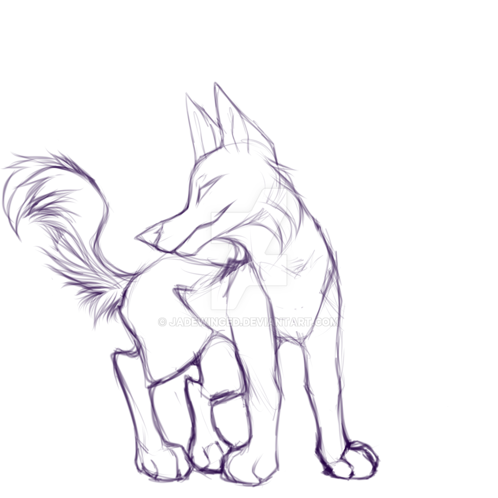 1024x1024 Animal Jam Wolf Ych Sketch By Jadewinged