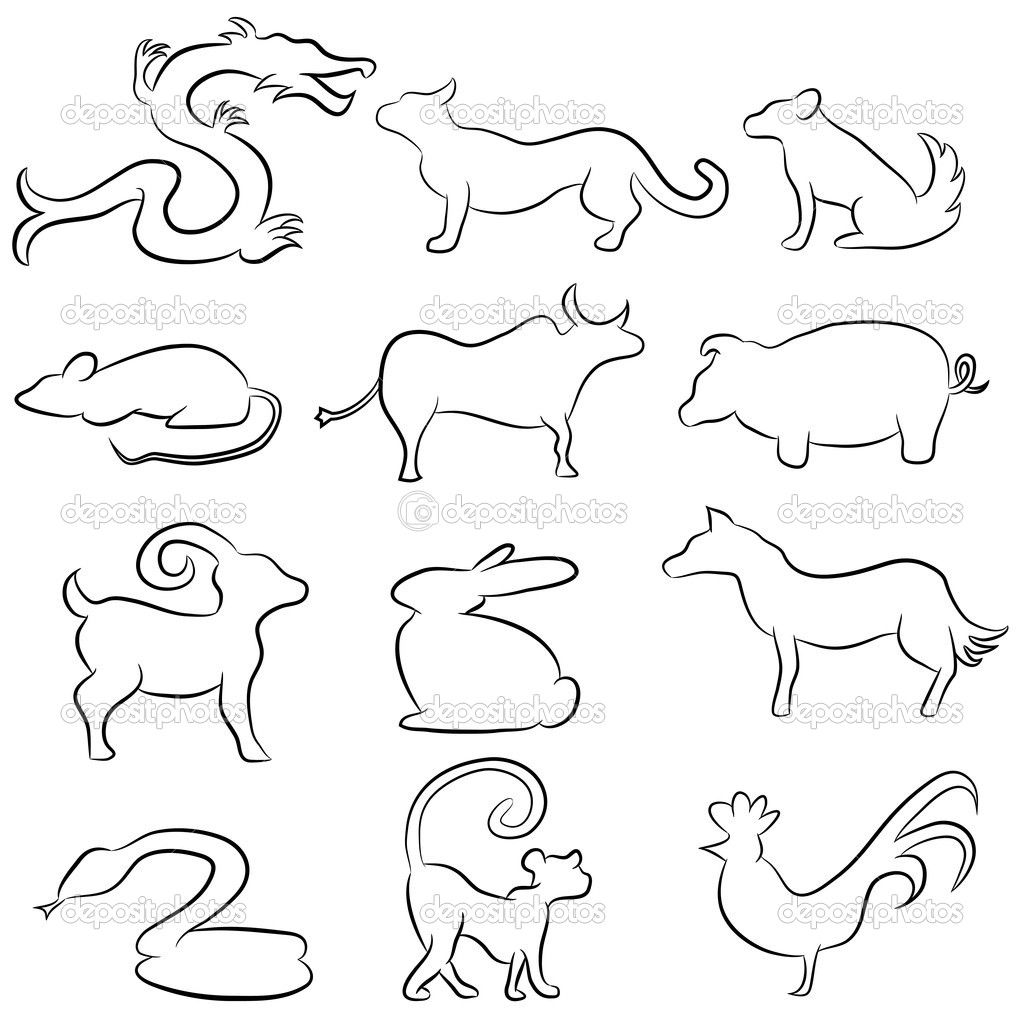 1024x1024 Photos Line Drawing Of Animals,