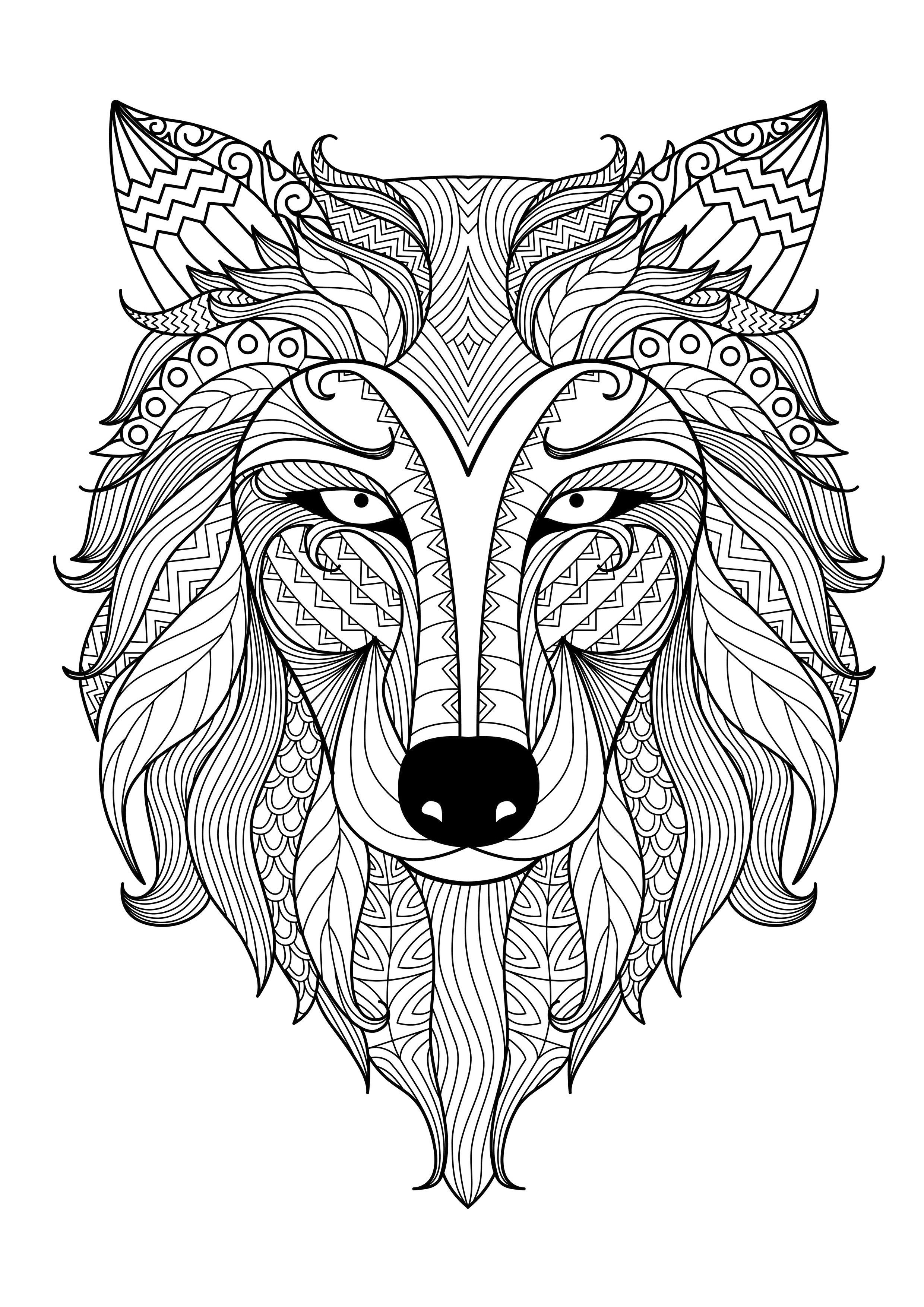 2480x3508 Precious Animal Pattern Colouring Pages Free Coloring Page