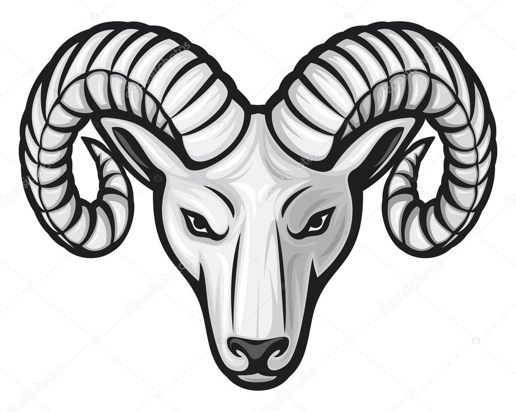 1024x819 Head Of The Ram Stock Vector Tribaliumivanka