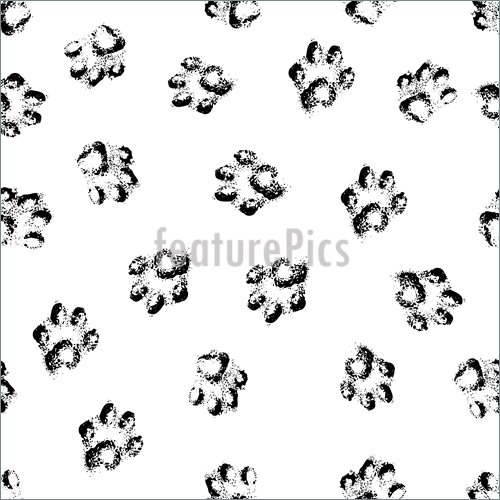 500x500 Paw Tracks Stock Illustration I3845597