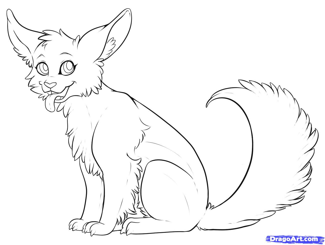 1299x983 Animal Pictures For Drawing How To Draw A Cute Animal, Step By