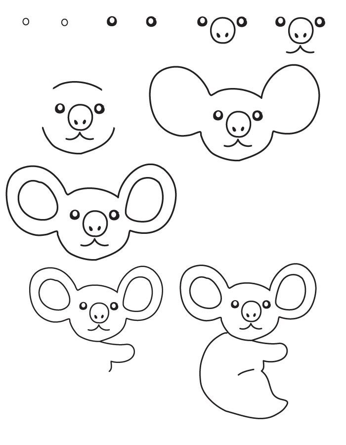 700x900 Bold Ideas How To Draw Zoo Animals Drawing Koala