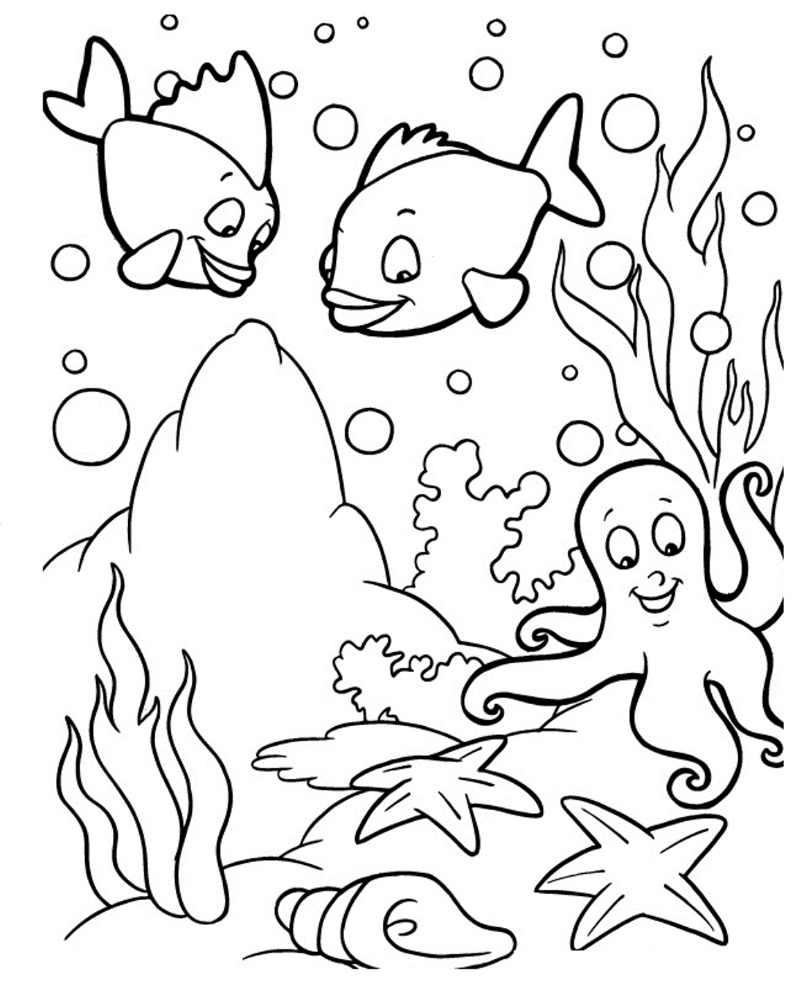 1148x1420 Sea Drawing For Kids Download And Print Coloring Pages Of Sea