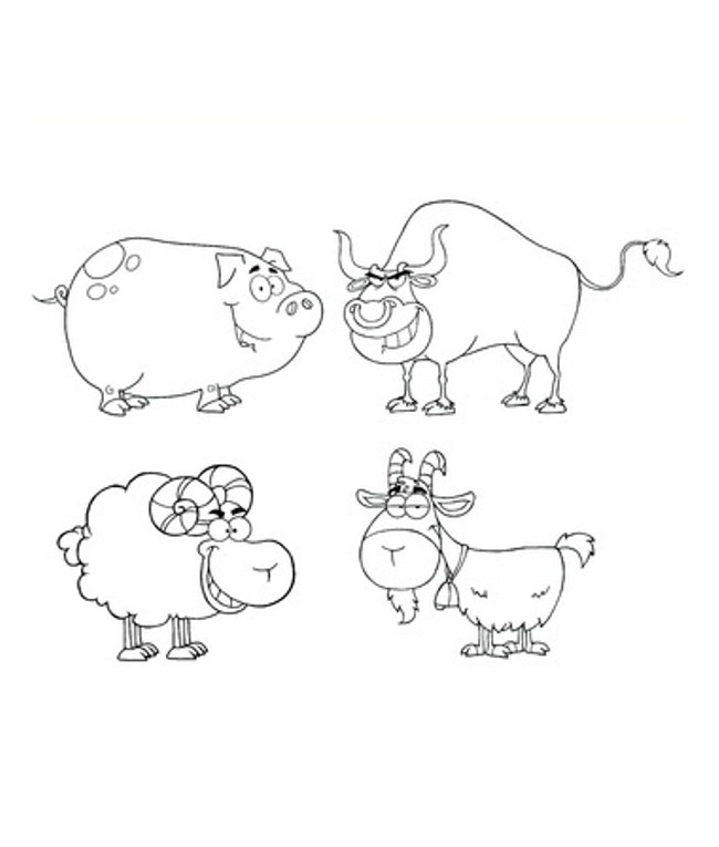 650x765 Farm Animal Template