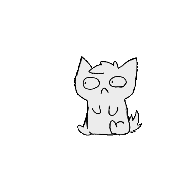 576x576 Animated Nervous Cat By Happyia