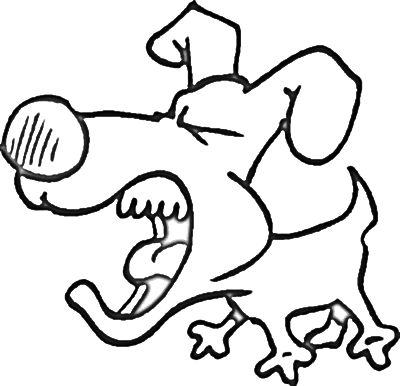 400x386 Cartoon Puppy Coloring Pages