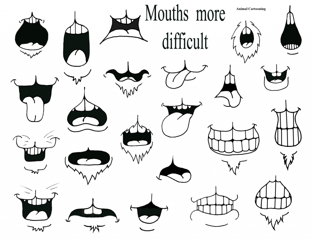 1024x791 Cartoon Mouth Drawing