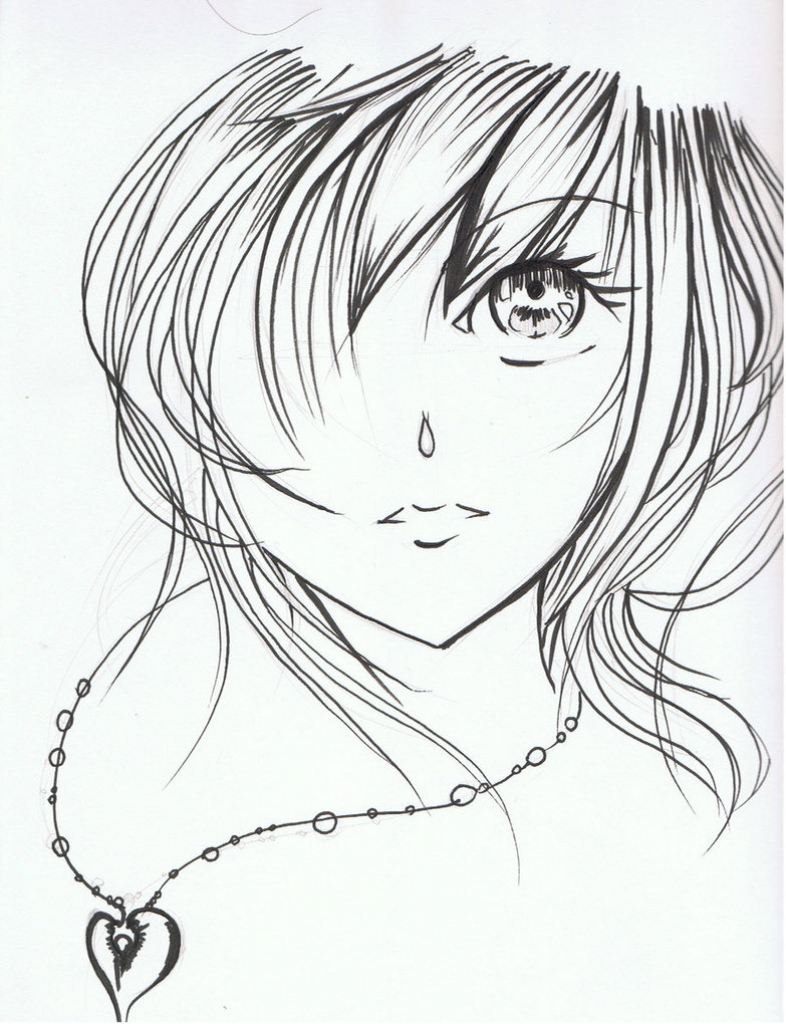 786x1024 Sketches Of Beautiful Anime Girls Sketches Of Beautiful Anime
