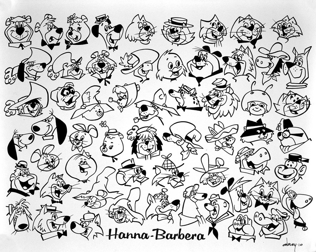 1008x805 Original Animation Art Hanna Barbera Tv Cartoon Characters