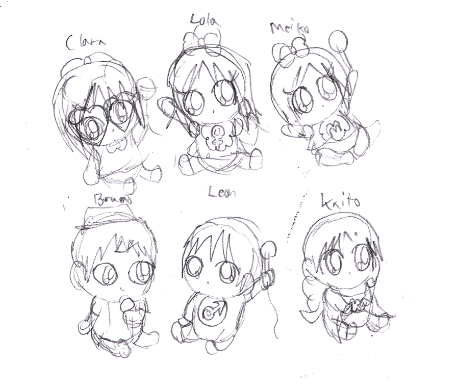 900x765 Red And Blue Baby Sketch By Bokeol