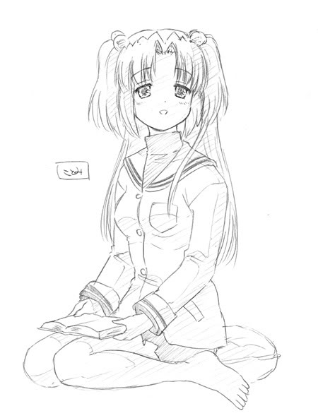 450x592 Kotomi Images Kotomi Drawings Wallpaper And Background Photos