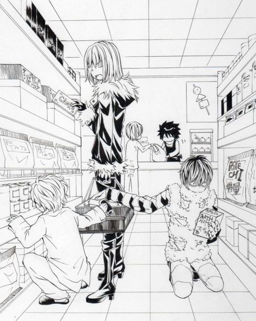 500x628 So Kawaii! Near, Mello, And Matt. Even Light And L Are