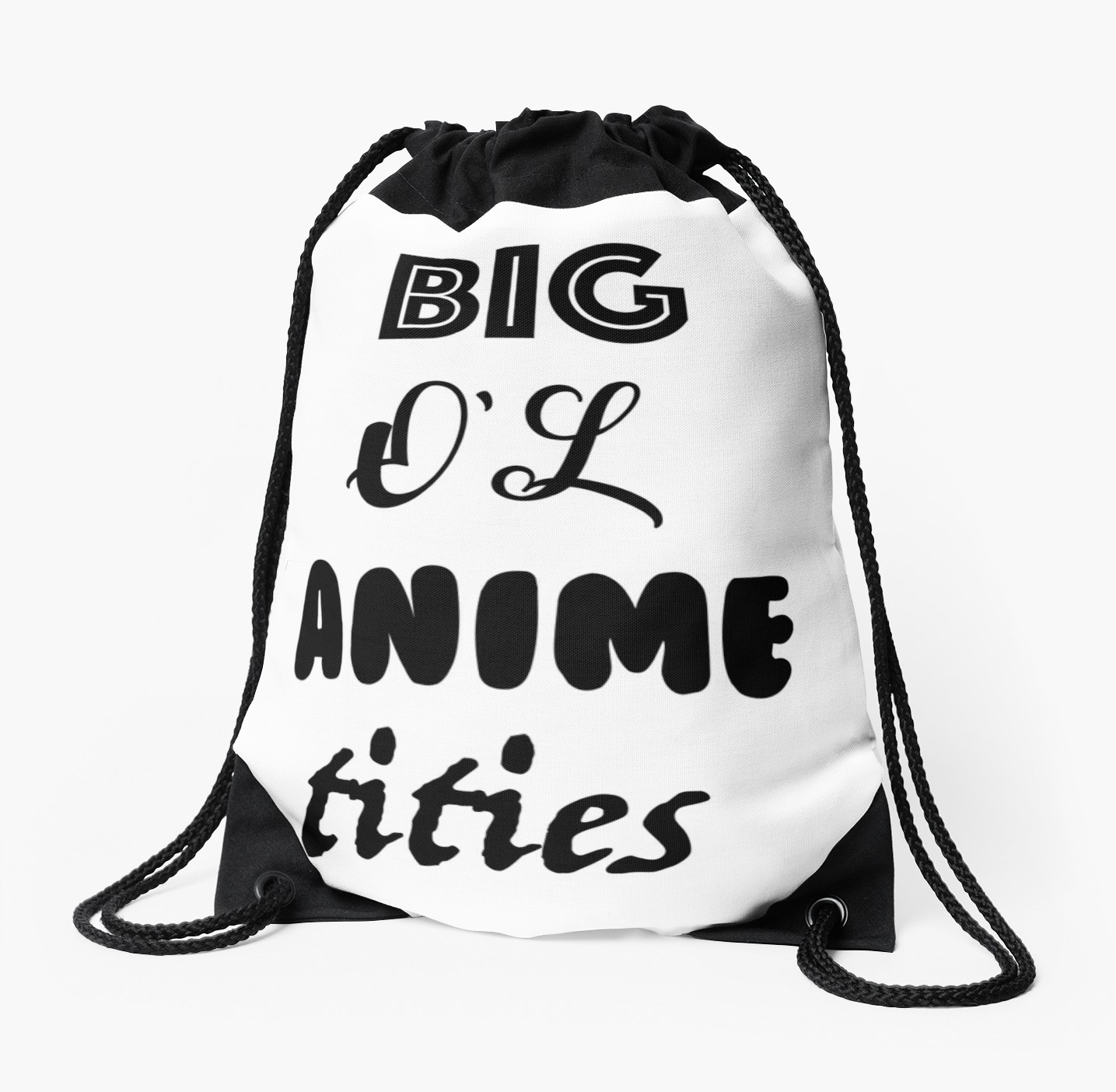 1435x1404 Big Ol Anime Tities Drawstring Bags By Nolnol2 Redbubble