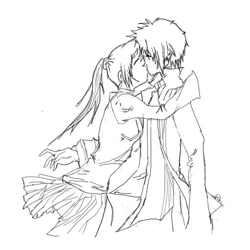 Anime Boy And Girl Drawing at GetDrawings | Free download