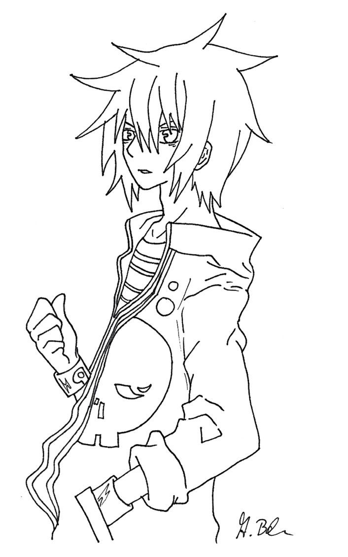 706x1131 Anime Boy Lineart By Alyssasart