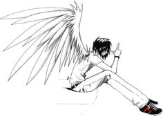 236x168 Angel Anime Boy Drawings In Pencil