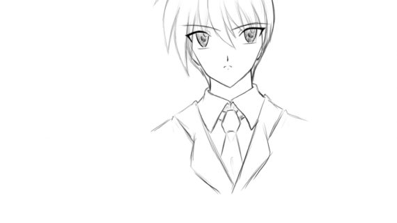 570x320 Anime Boy Drawing Anime Boy Drawing