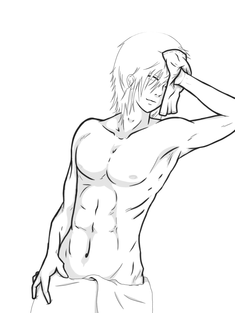 768x1024 Half Naked Guy Base By Knownlove