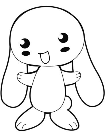 371x480 Cute Anime Bunny Coloring Page Free Printable Coloring Pages